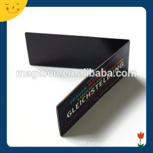 Black color rectangle shape fridge magnet bookmark